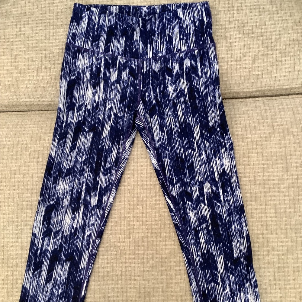 GapFit Blue and White leggings Active Wear